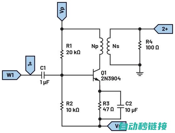 ADALM2000实验：变压器耦合加大器